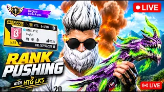 HTG LKS 🔴 RANK PUSH LIVE | FREE FIRE MAX | HELLO TELUGU GAMERS