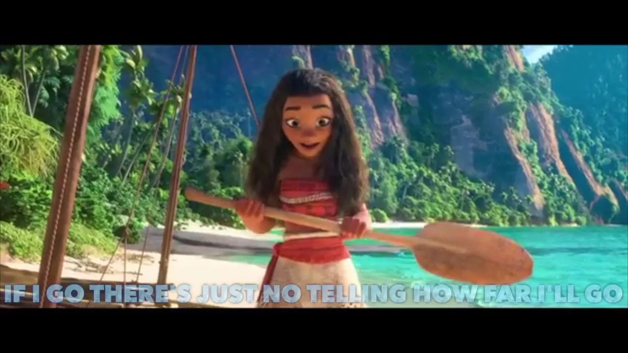 Disney Moana sing along- How far I'll go lyrics