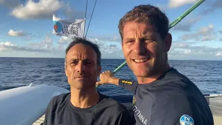 Transat Jacques Vabre ULTIM Edmund De Rothschild First in Martinique. Congrats to Franck and Charles
