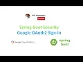 Google OAuth2 Sign-In - Spring Boot Security in Google Cloud Platform