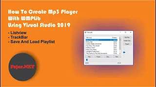 Tutorial 6 How To Create Mp3 Player With WMPLib Using Visual Studio 2019 VB Net