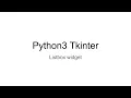 Python3 GUI Programming with Tkinter Tutorial 009 - Tkinter Listbox Widget