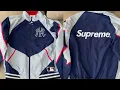 A quick first look at the Supreme x New York Yankees Track Jacket in Navy FW2021