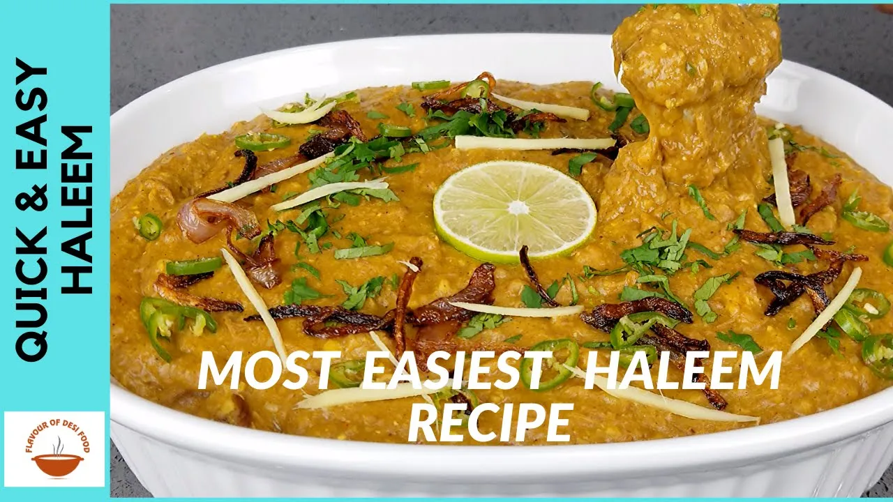 Easy Haleem Recipe | Best Reshewala Haleem | How to Make Haleem at Home-Flavour of Desi Food - Ep 67