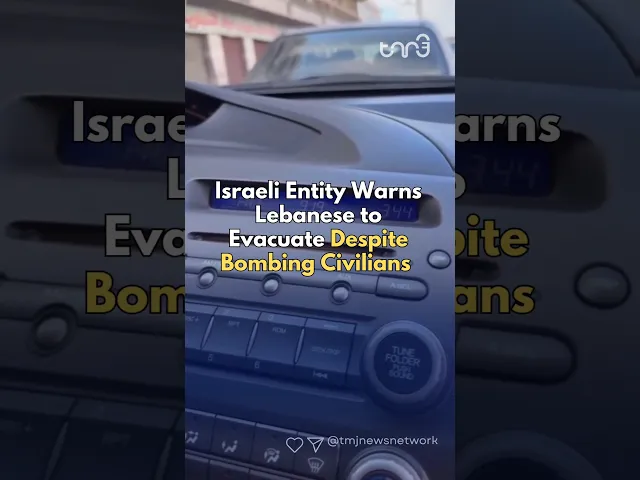 ⁣The Israeli entity sends warning messages to Lebanese Radio Channels, despite bom-bing civilians.