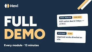 Hevi full demo AI contract management for heavy industry