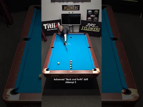 Advanced drill. Rotational order through the 8 # #billiards #8ballpool