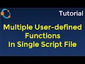 Write Multiple User-Defined Functions in Single GNU Octave and Matlab Script File