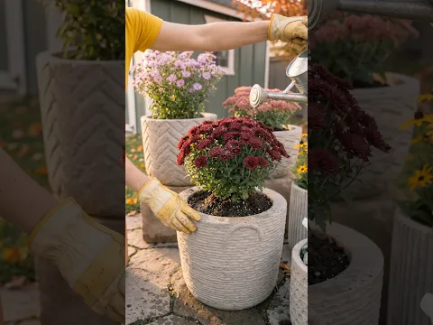 DIY Concrete Planter From A Straw Basket