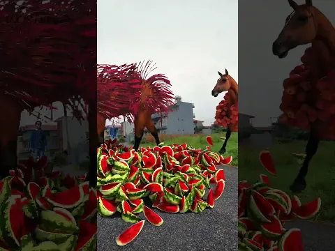 Horse have fruits special effects c4d works #shortsfeed #shortsyoutube