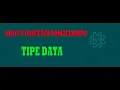 Pemrograman Berorientasi Objek Tipe Data