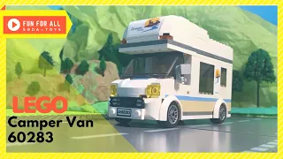 LEGO 60283 Holiday Camper Van Stop Motion | Unboxing and Speed Build