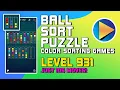 Ball Sort Puzzle - Color Sorting Games Level 931 Walkthrough 105 Moves