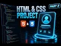 Build a Responsive Profile Card in 5 Minutes HTML CSS Project Tutorial Part 2