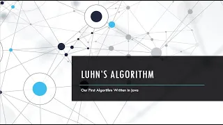 Creating Luhn Algorithm In Java From Scratch