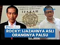 Lagu Momen Rocky Gerung Sebut Ijazah Jokowi Asli tapi Orangnya Palsu, Roy Suryo Kegirangan sampai Tertawa