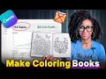 You re going to make coloring books to sell online WITHOUT Amazon KDP Easy Canva AI Tutorial