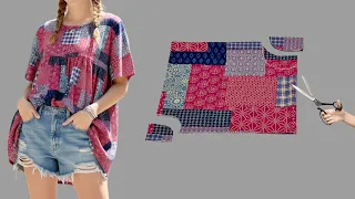 Easy Sewing for Beginners | Simple and Stylish Blouse Cutting and Sew