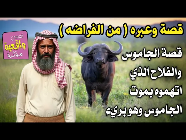 قصة وعبره من الفراضه - قصة الجاموس والفلاح الذي اتهموه بموت الجاموس وهو بريء