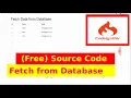 Fetch data from database Codeigniter - Source Code