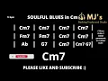Soulful Slow Groovy Blues in C minor | Backing Track