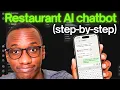 How to build a WhatsApp AI chatbot for restaurants step by step tutorial