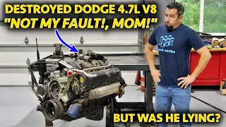 IT JUST SHUT OFF MOM! Dodge Dakota 4.7L V8 Engine Teardown TELLS the REAL STORY!