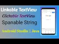 How to Enable Link in TextView in Android Studio Java Busy Coder