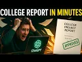 How to Create College Project Report using ChatGPT AI Tutorial