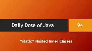 Daily Dose of Java -