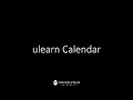 JWU IDT Presents ulearn Calendar Tool