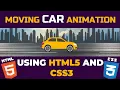 Moving Car Animation using Pure HTML and CSS CSS Animation Effects