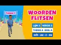Lagu Thema 4 A - Lijn 3- nieuwe versie - Woorden flitsen - letters: sch, uu, z, uou - groep 3, periode 2
