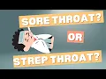viral vs bacterial example sore throat vs strep throat