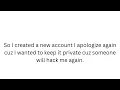 Never leak your account username