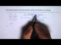 Simplify Rational Expression with Complex Fractions