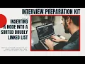 11 HackerRank Interview Preparation Kit Inserting a Node Into a Sorted Doubly Linked List