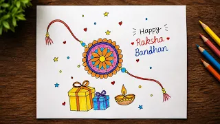 Easy Raksha Bandhan Drawing ❤️ | Step by Step | Vinu's Art