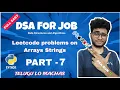 Leetcode problems on Arrays Strings Part - 7 Dsa in python in telugu Engineering Animuthyam