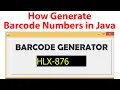 how generate barcode numbers in java