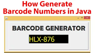 how generate barcode numbers in java