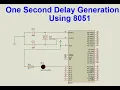 How to generate one second and one minute delay using timer in 8051