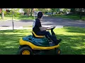 20200507 Yardman Yard Bug ride-on lawnmower start