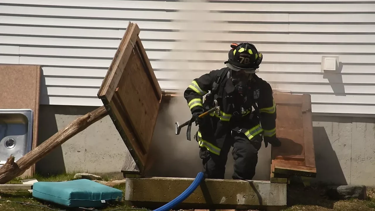 Basement fire in New London