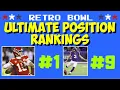 RETRO BOWL - ULTIMATE POSITION RANKINGS