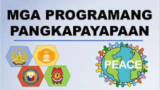 mga programang pangkapayapaan araling panlipunan 4