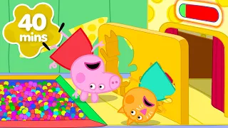Peppa Pig Plays CHEESE HOLE IN THE WALL!🧀 BRAND NEW Peppa Pig Tales Full Episodes | 35 Mins