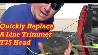How to Change a Husqvarna Line Trimmer Head - T25 T35