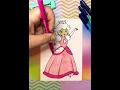 Princess Peach colouring