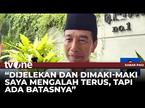 Jokowi: Difitnah & Dicela Saya Diam, Tapi Ada Batasnya